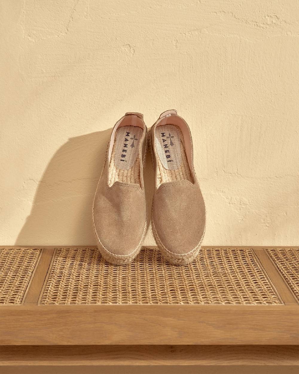 Manebí Espadrillas con Doppia Suola - Hamptons - Vintage Taupe In vendita