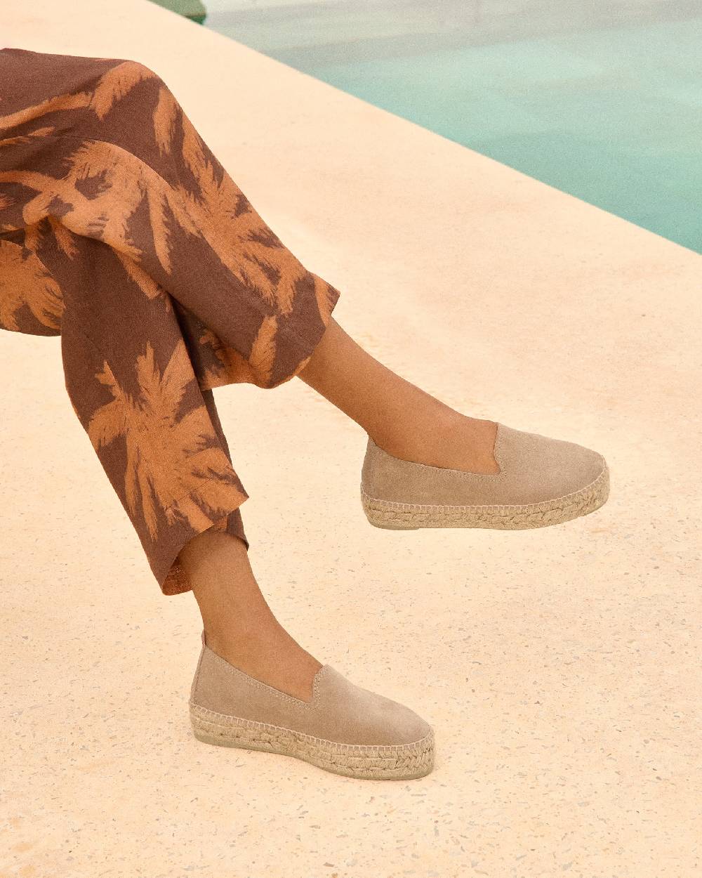 Manebí Espadrillas con Doppia Suola - Hamptons - Vintage Taupe In vendita
