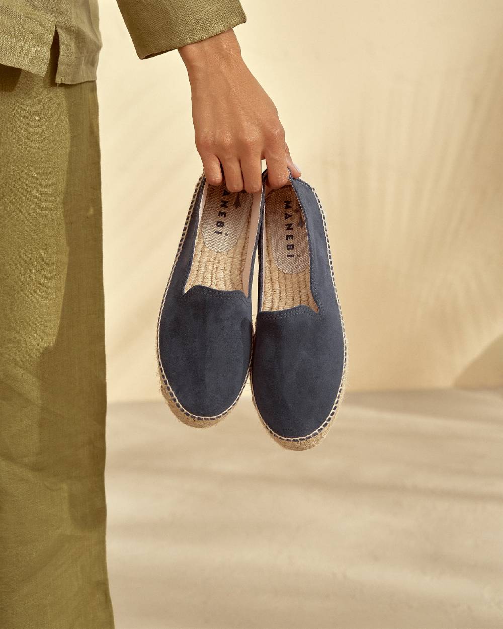 Manebí Espadrillas con doppia suola - Hamptons - Patriot Blu 50% di sconto per tempo limitato