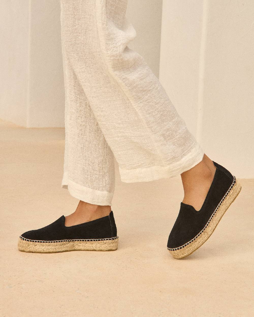 Manebí Espadrillas Doppia Suola - Hamptons - Nere Sconti questo mese