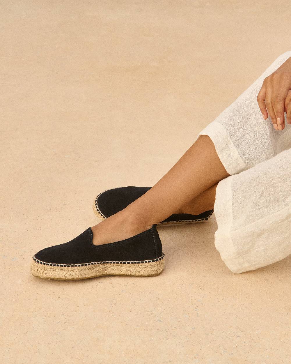 Manebí Espadrillas Doppia Suola - Hamptons - Nere Sconti questo mese
