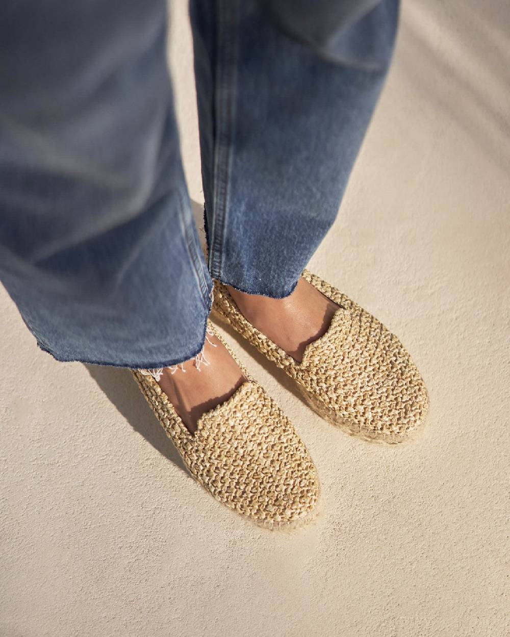 Manebí Raffia Double Sole Espadrilles - Yucatán Raffia Net Italia