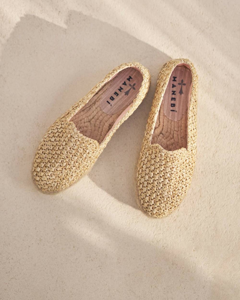 Manebí Raffia Double Sole Espadrilles - Yucatán Raffia Net Italia