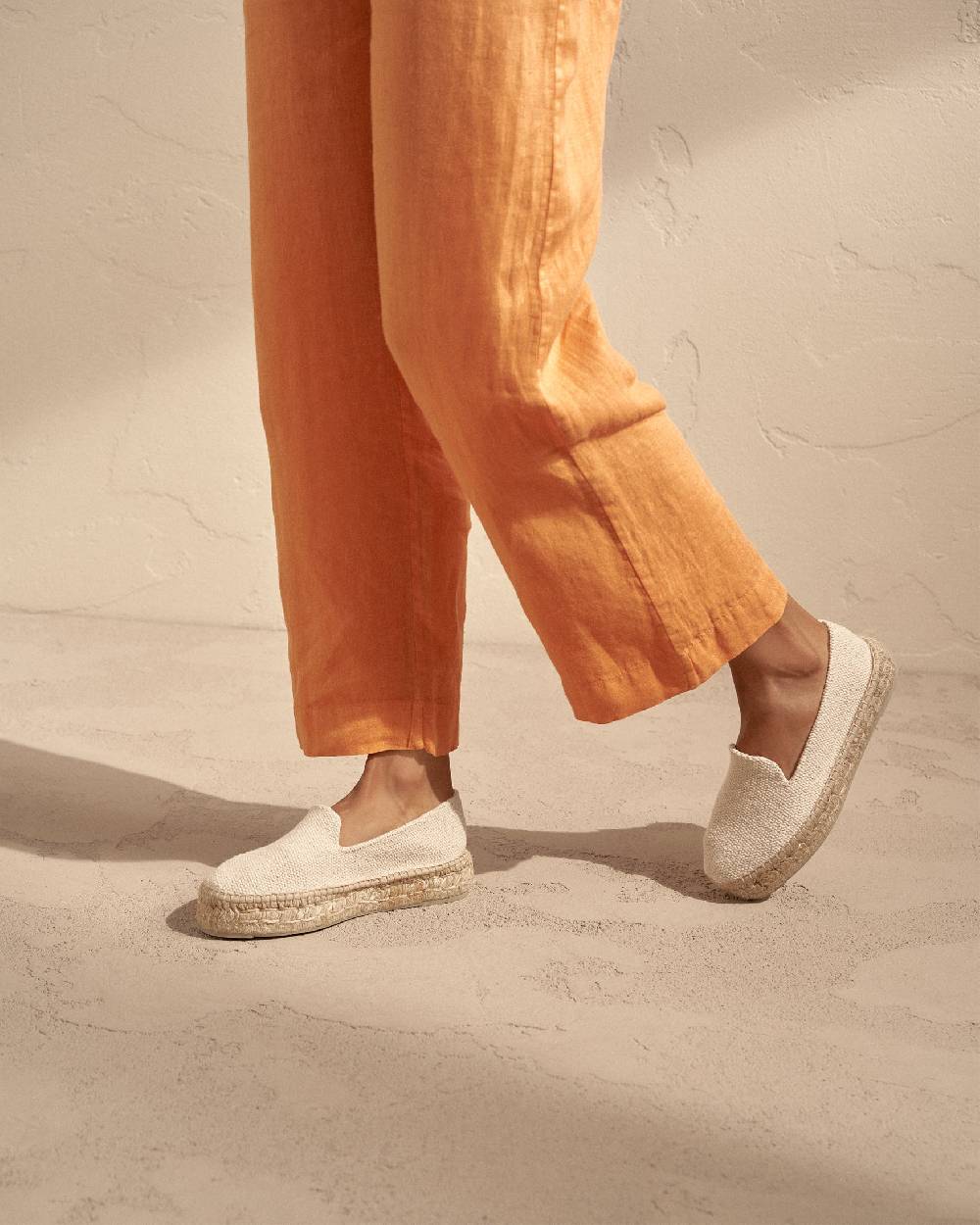 Manebí Coarse Woven Canvas|Double Sole Espadrilles - Yucatán Natural In Linea