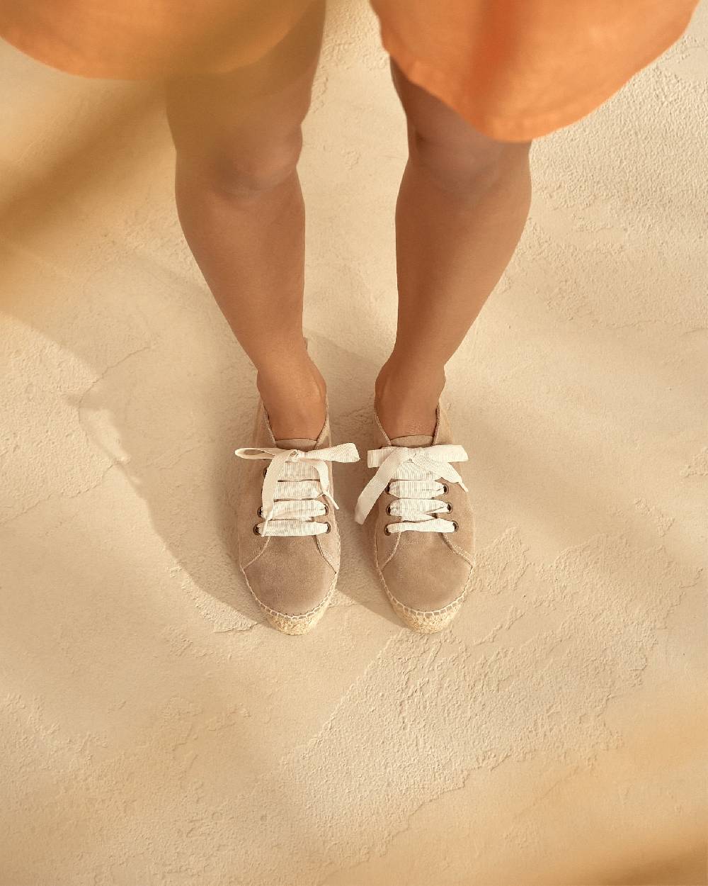 Manebí Espadrillas stringate - Hamptons - Vintage Taupe Promozione