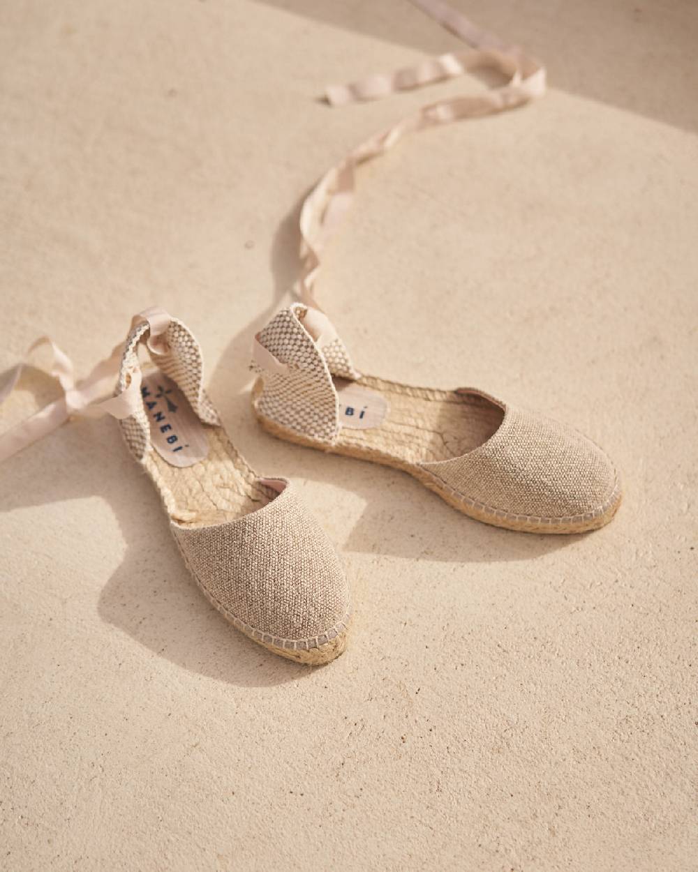 Manebí Organic Hemp Flat Valenciana Espadrilles - La Havana Natural Fino Al -60%