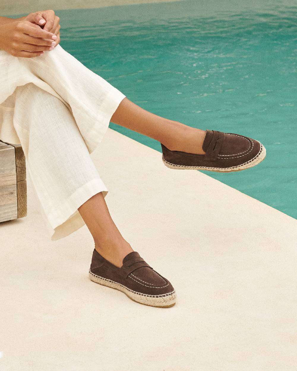 Manebí Suede Loafers Espadrilles - Hamptons Cocoa Affare Del Giorno