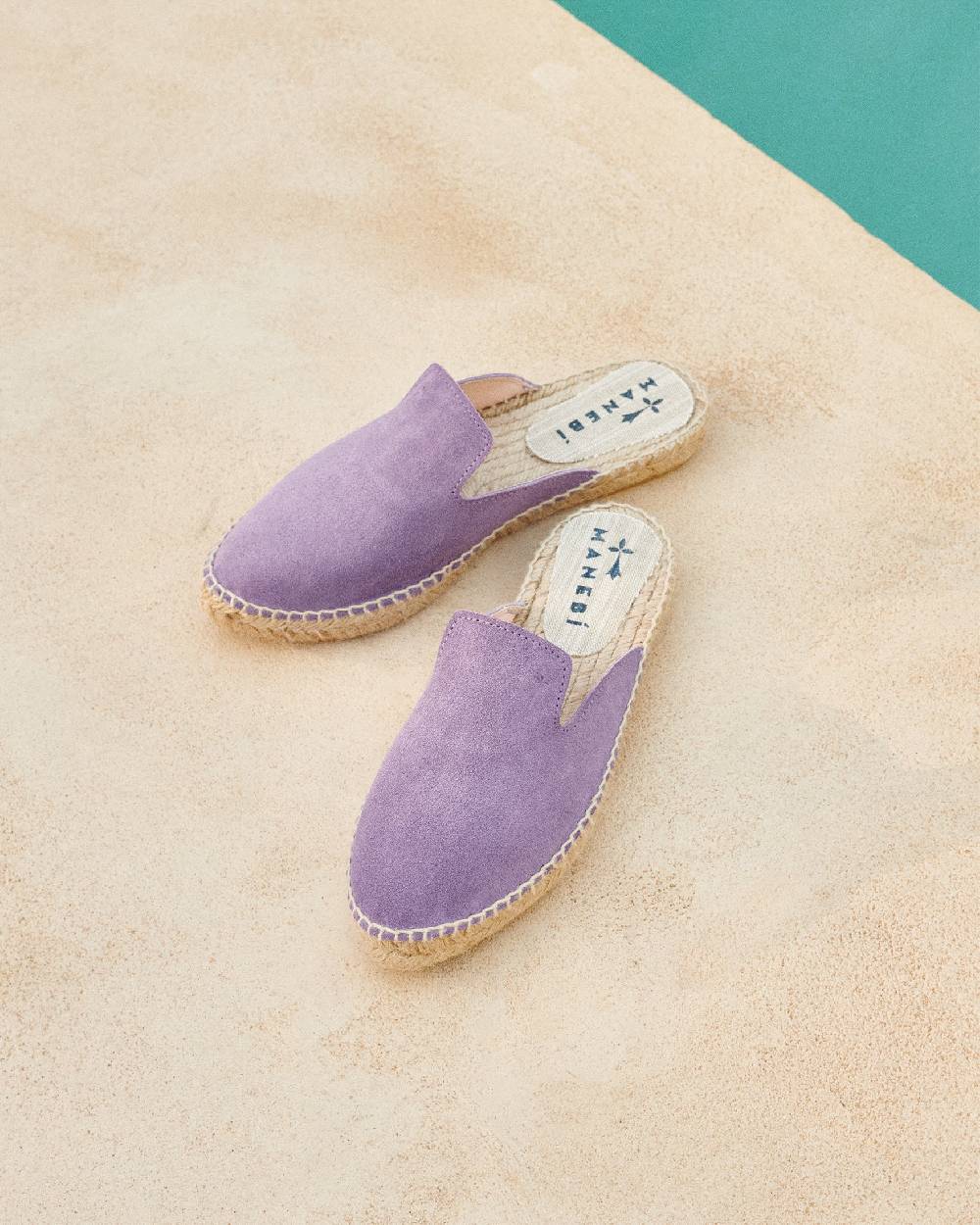 Manebí Suede Mules - Wisteria Lilac Economico