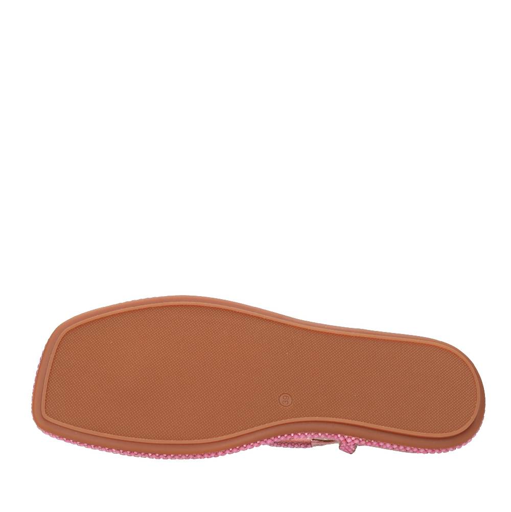 ALMA EN PENA Sandali flat infradito in pelle e strass Offerte