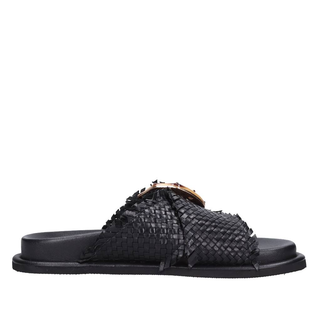EMANUELLE VEE Mules in pelle Offerta San Valentino