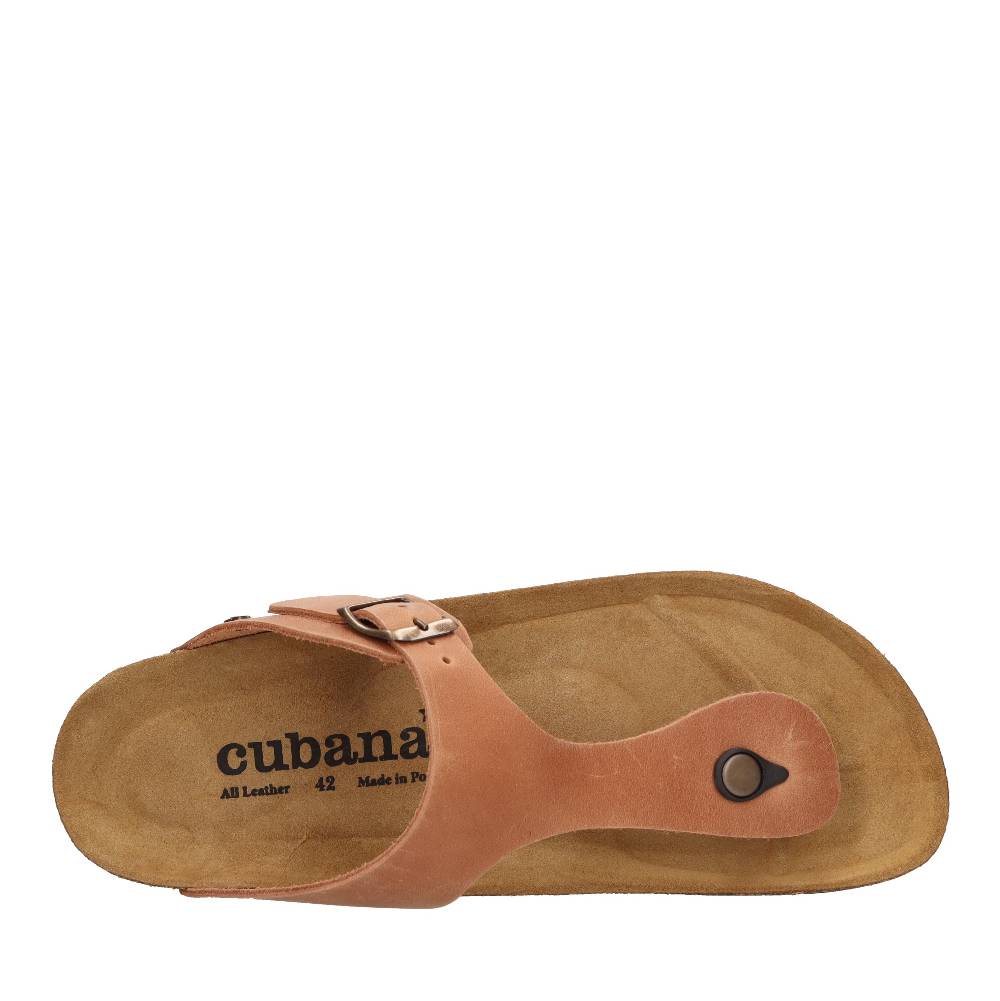 CUBANAS Mules infradito in pelle Offerta temporanea