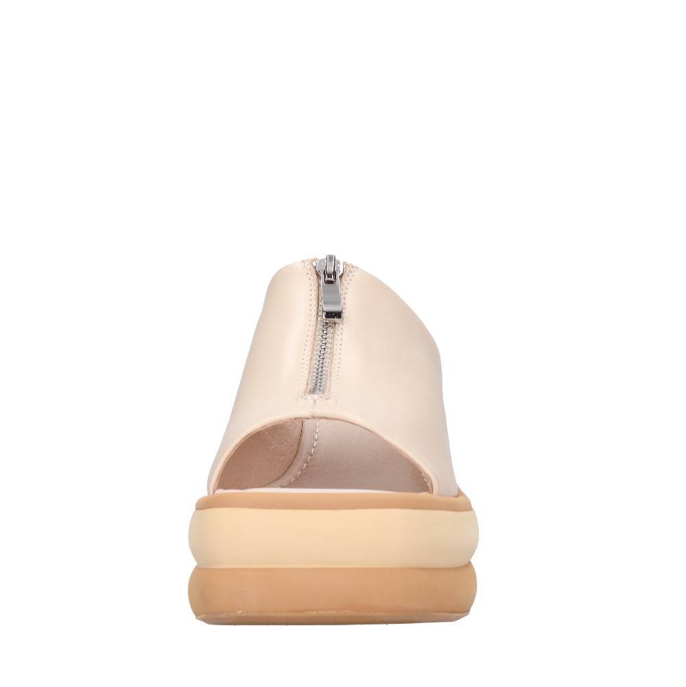 EMANUELLE VEE Mules Zeppa in pelle Latest stili