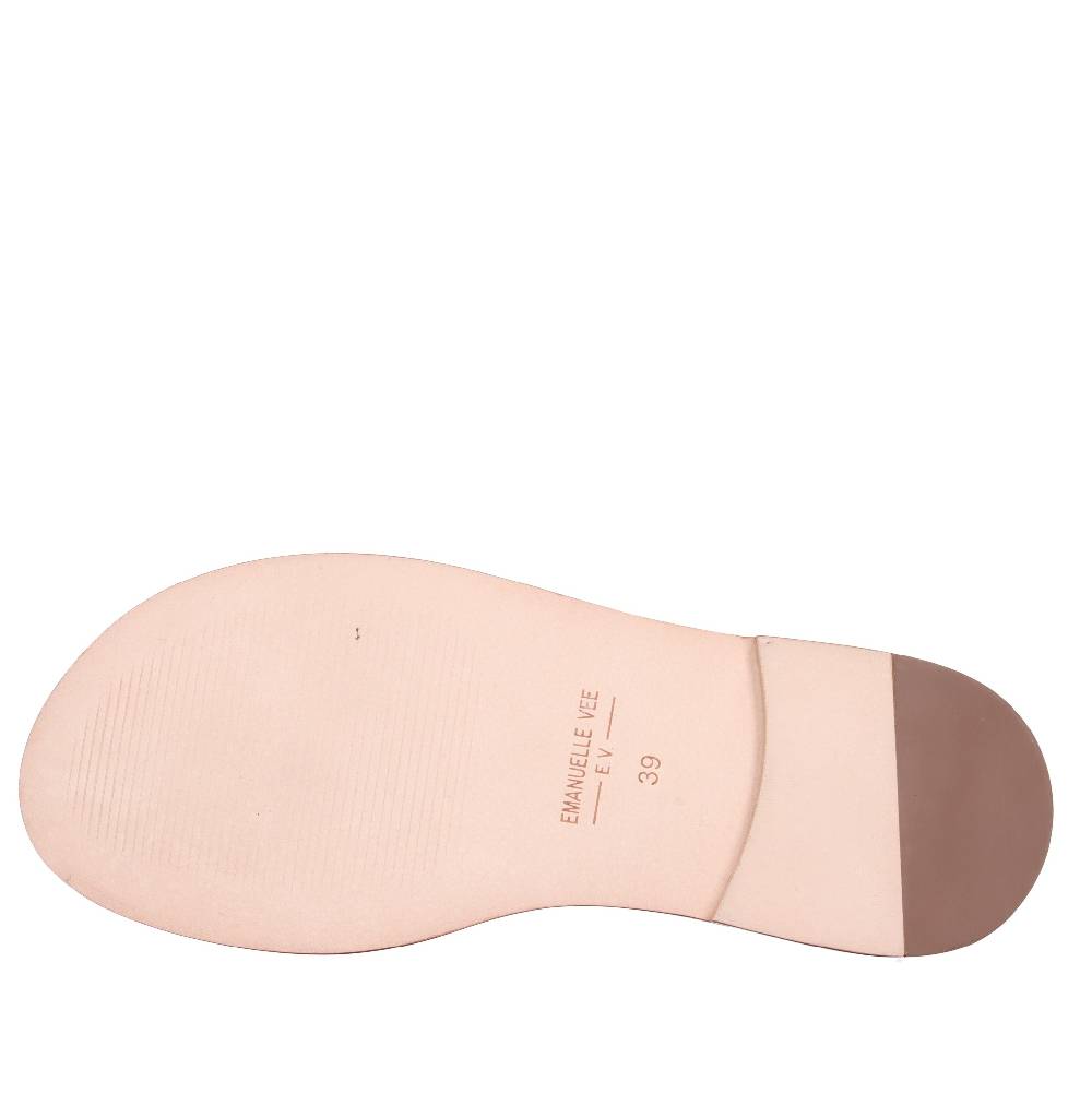 EMANUELLE VEE Sandali in pelle e cavallino Fino al 50% di sconto
