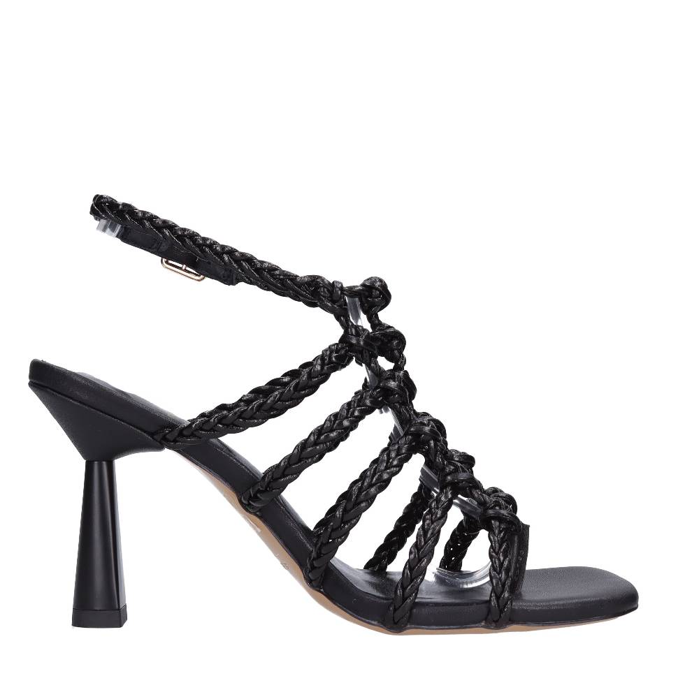 EMANUELLE VEE Sandali infradito in pelle ed ecopelle In vendita