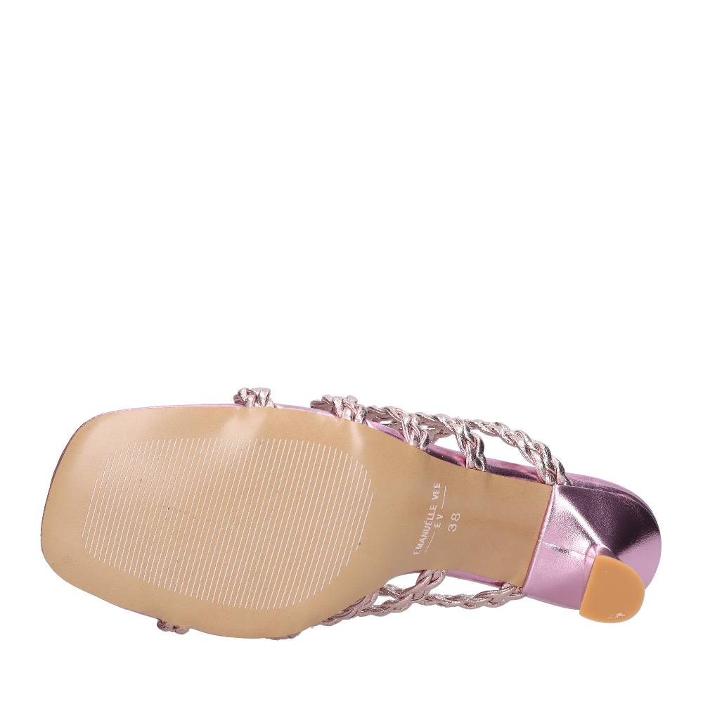 EMANUELLE VEE Sandali infradito in pelle ed ecopelle 50% di sconto per tempo limitato
