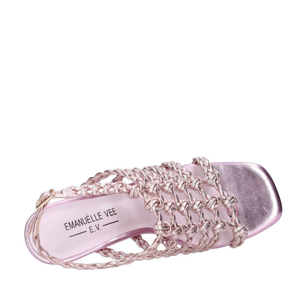 EMANUELLE VEE Sandali infradito in pelle ed ecopelle 50% di sconto per tempo limitato