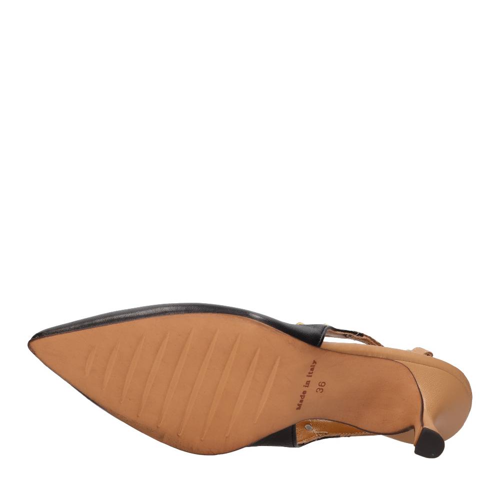 ELENA DEL CHIO Décolleté slingback in pelle Promozione Limitata