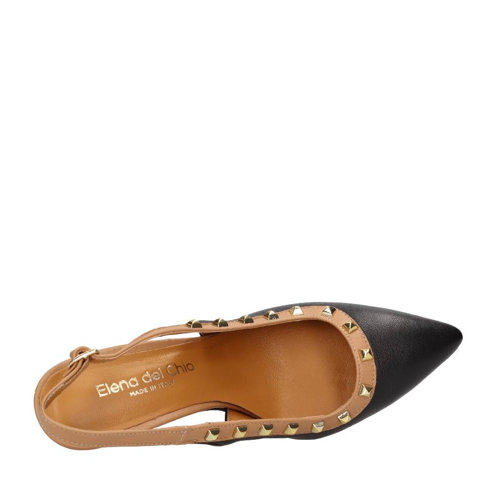 ELENA DEL CHIO Décolleté slingback in pelle Promozione Limitata