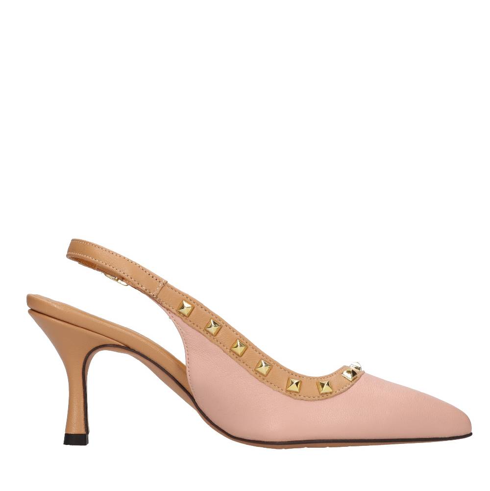 ELENA DEL CHIO Décolleté slingback in pelle Fino Al -60%