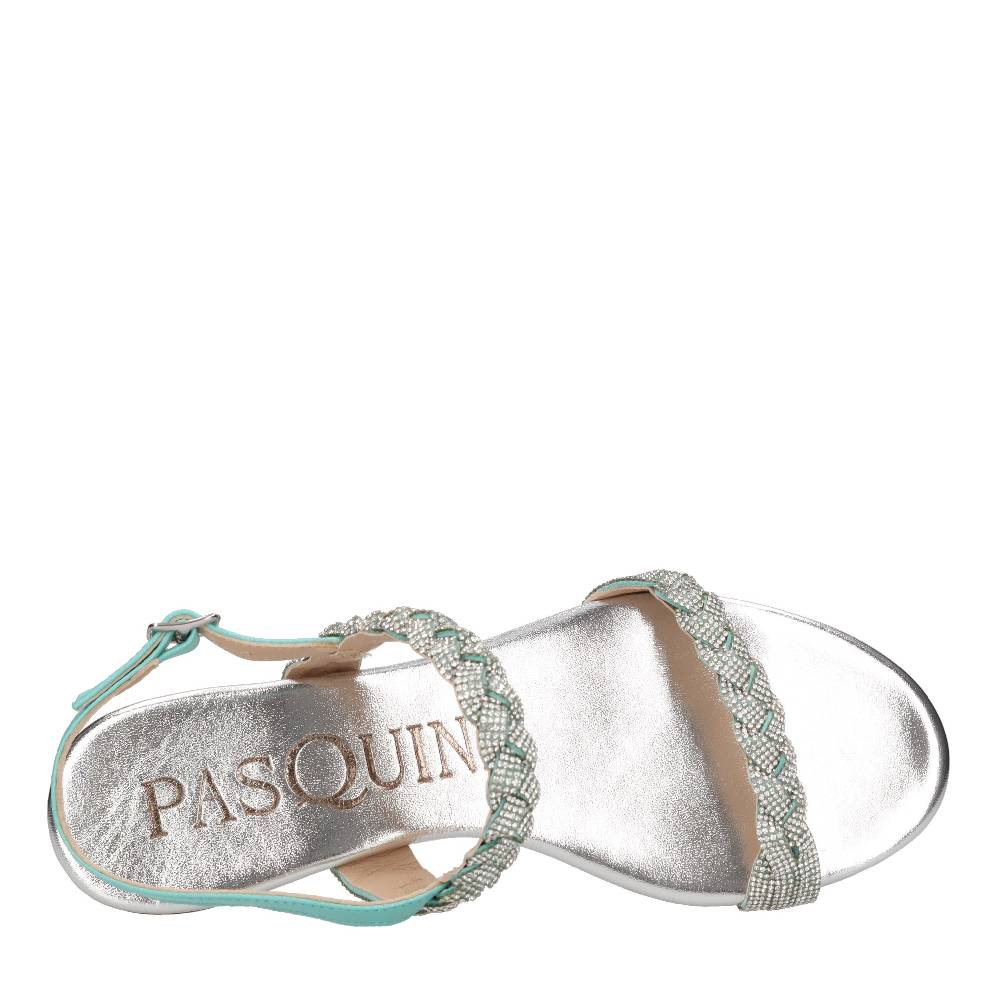 PASQUINI Sandali in pelle e strass Convenienza