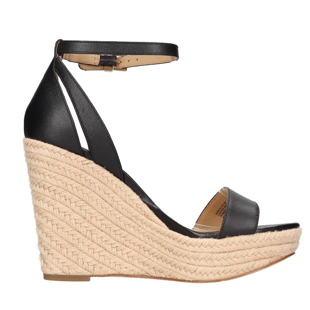 MICHAEL KORS Sandali con zeppa in pelle Presa