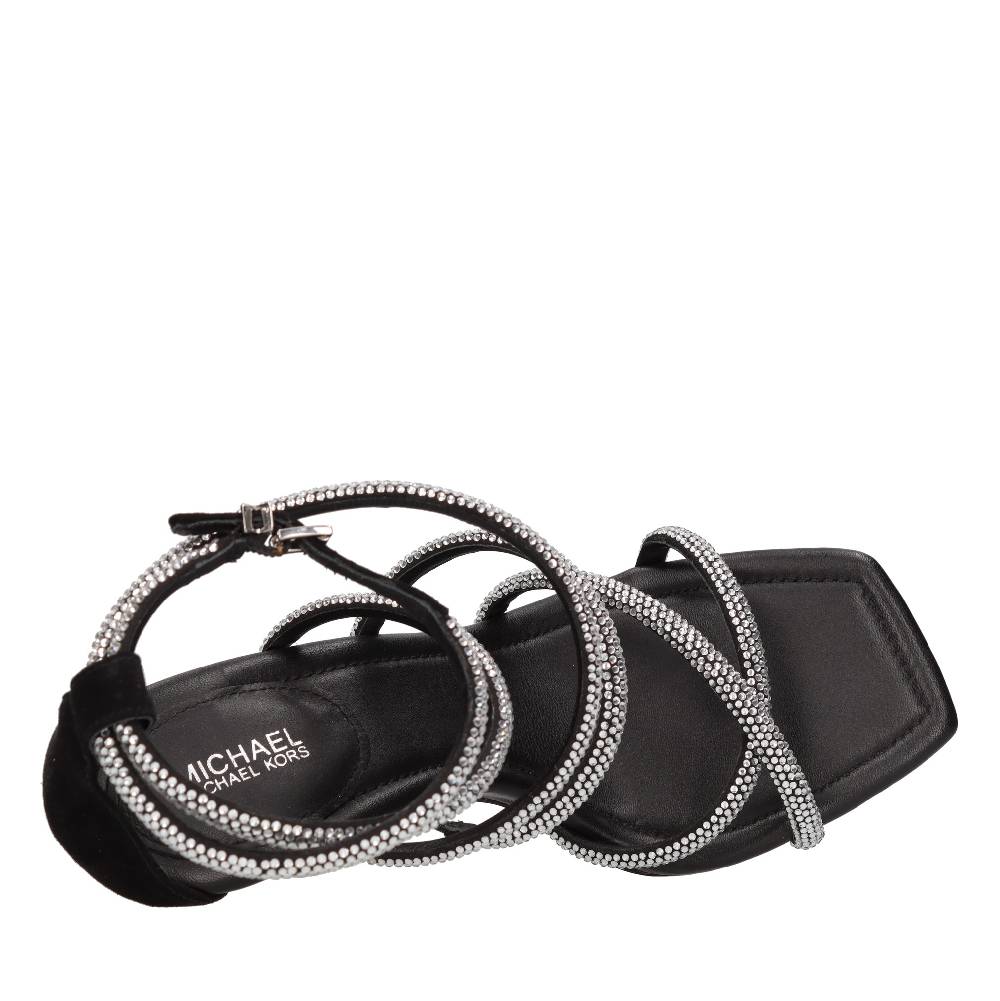 MICHAEL KORS Sandali in pelle e strass Sconto
