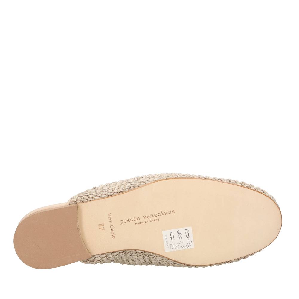 POESIE VENEZIANE Mules in rafia Vendite Flash