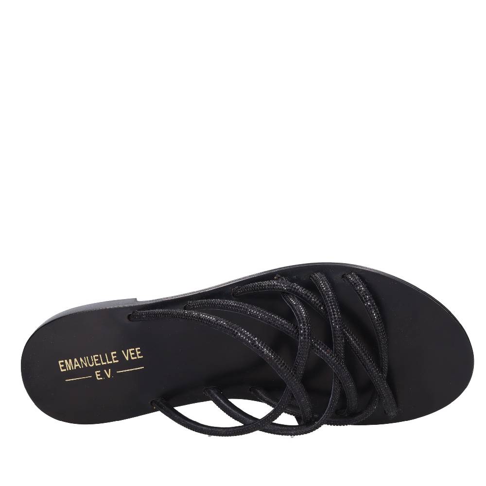 EMANUELLE VEE Mules con strass In Saldo