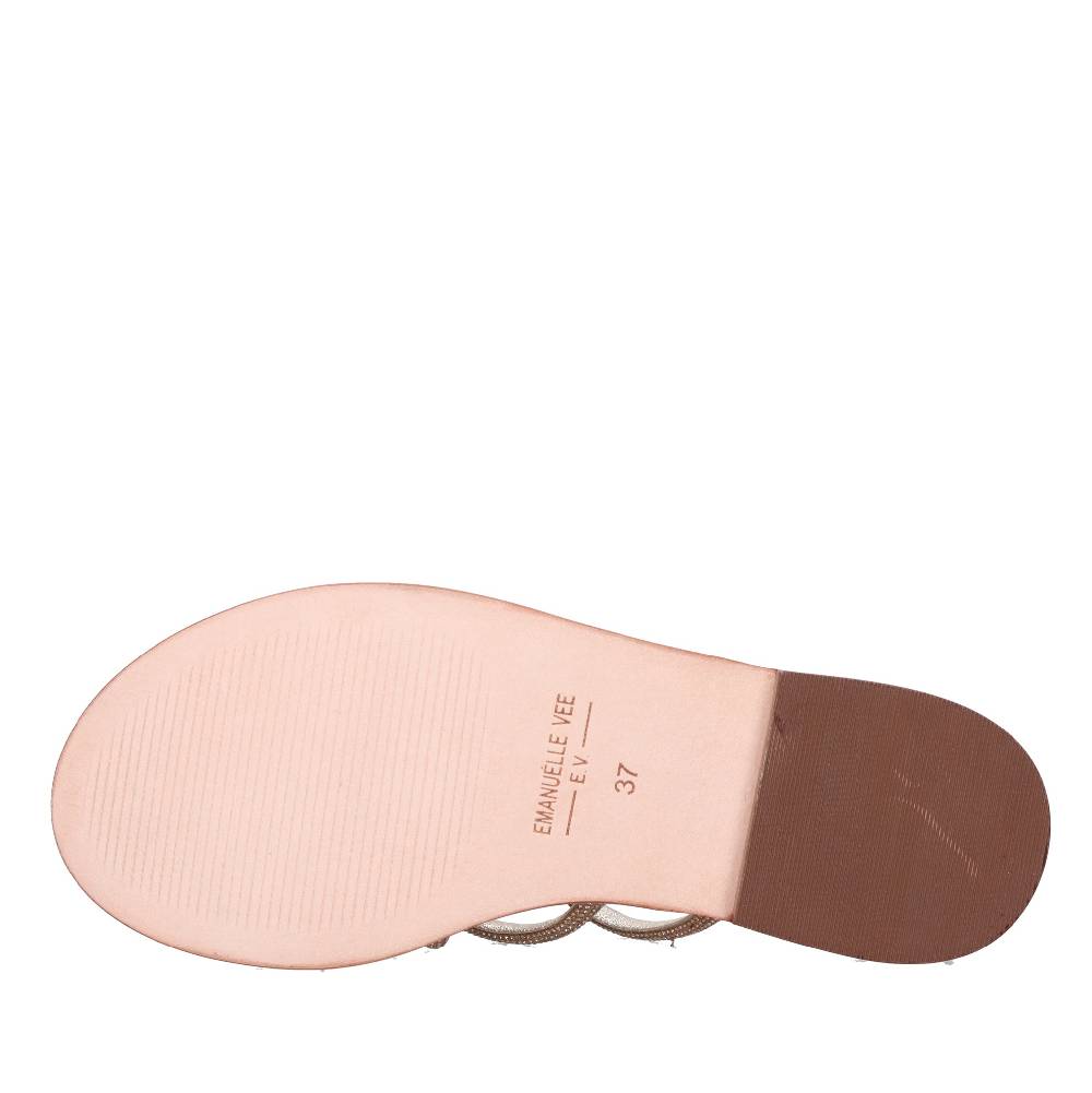 EMANUELLE VEE Mules con strass Nuova