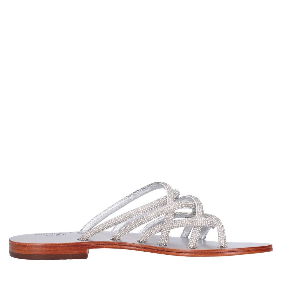 EMANUELLE VEE Mules con strass Moda