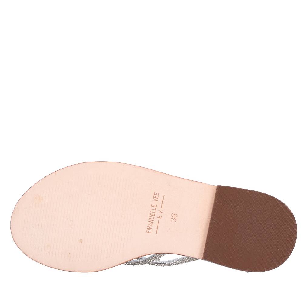 EMANUELLE VEE Mules con strass Moda