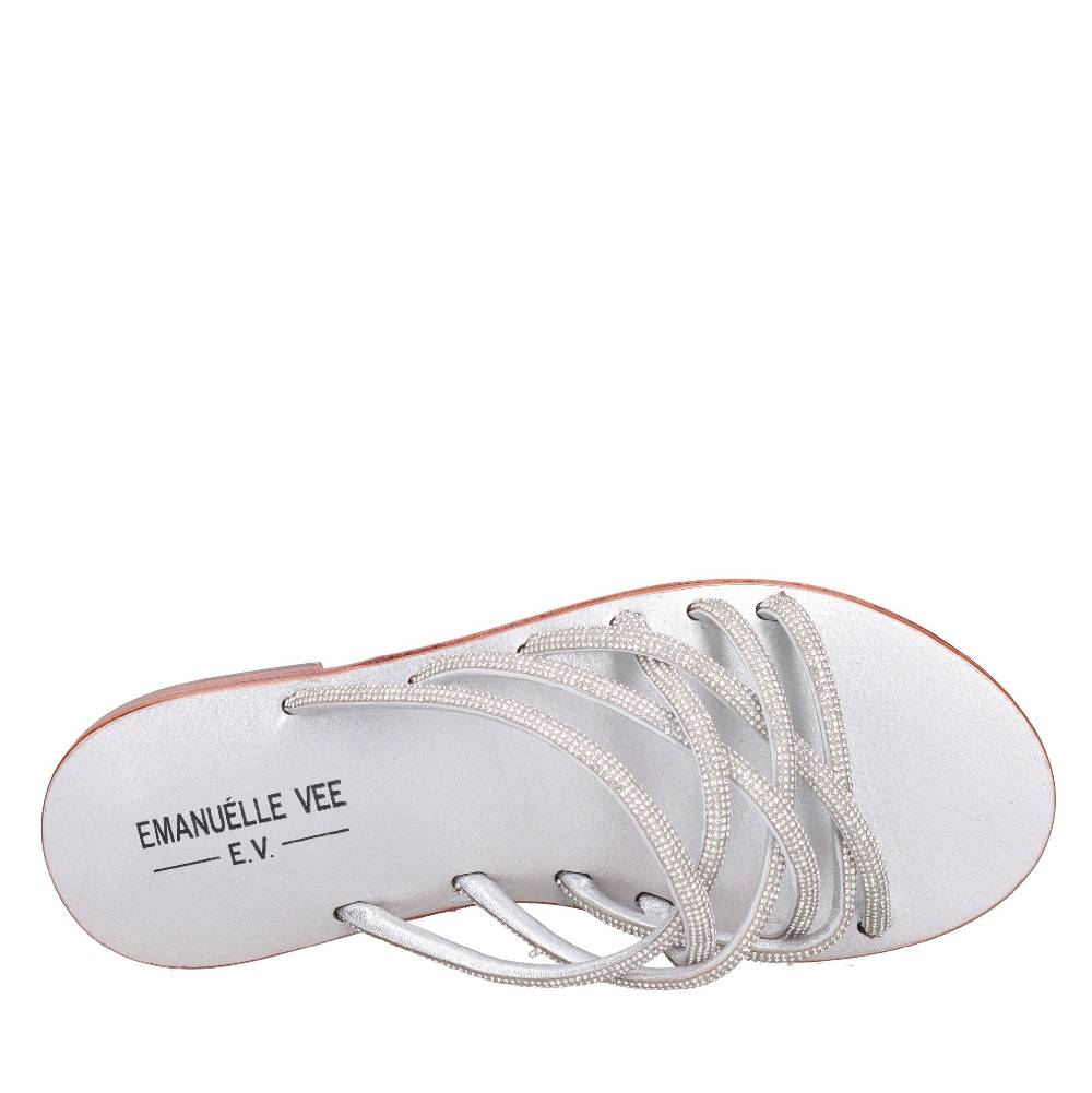 EMANUELLE VEE Mules con strass Moda