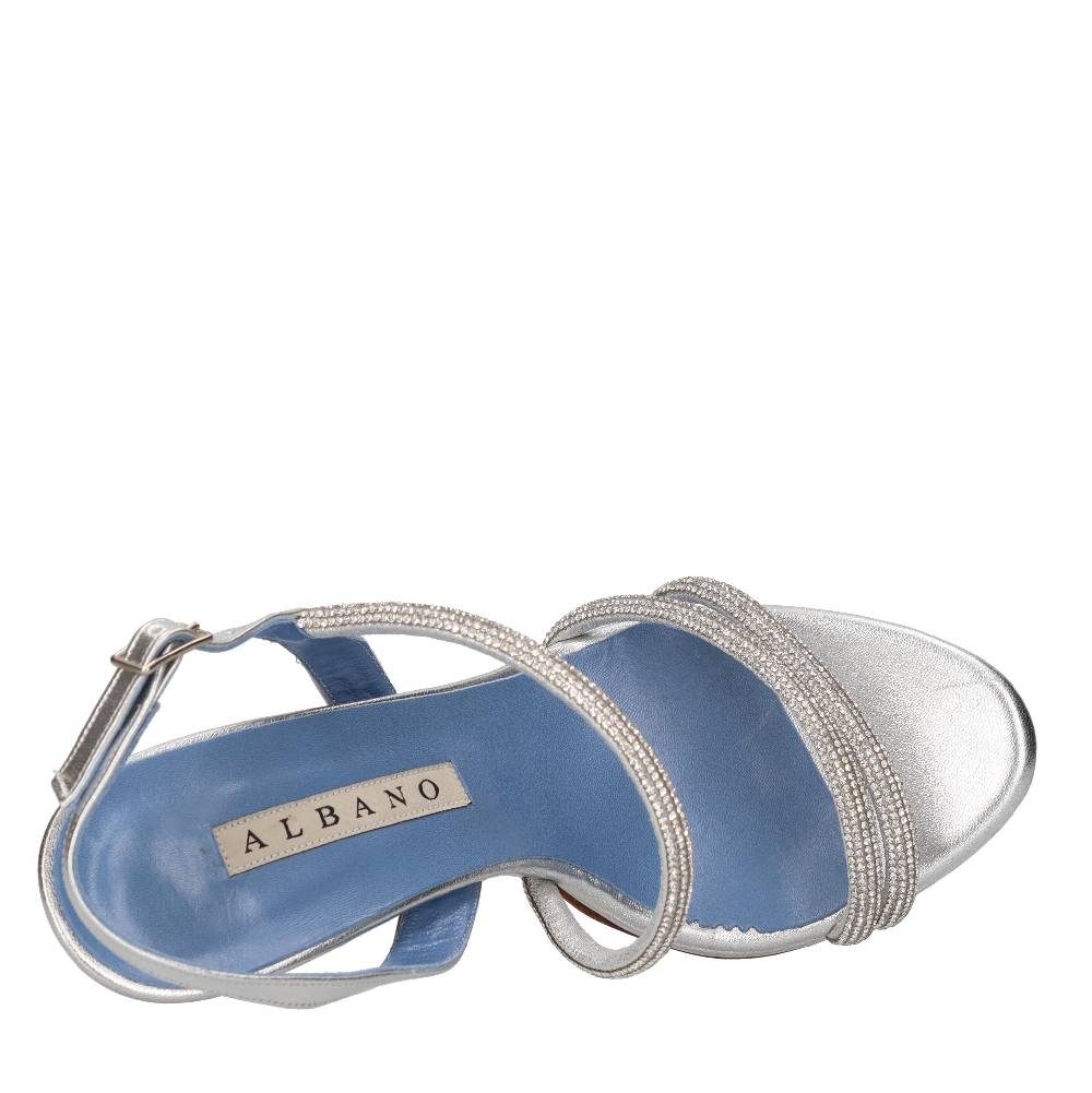 ALBANO Sandali in pelle e strass Shopping online