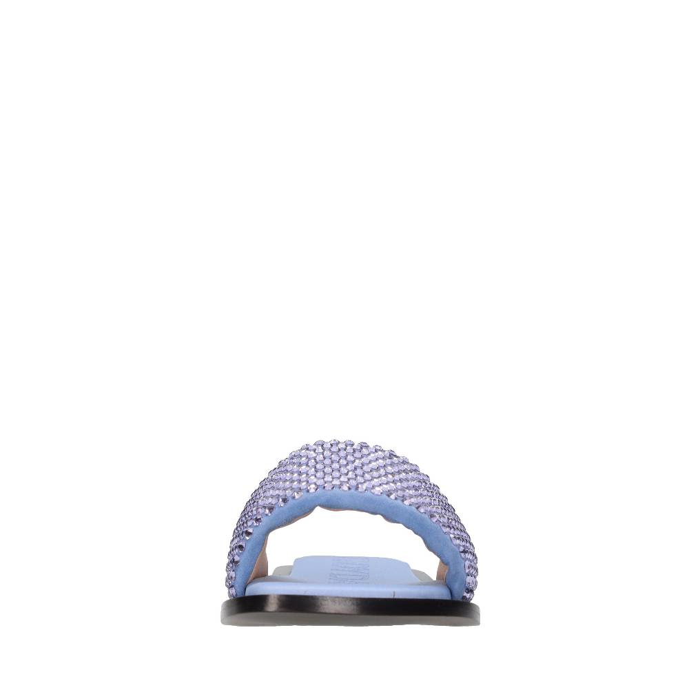 EDDY DANIELE Mules in camoscio e strass Comprane uno, ottenene uno gratis