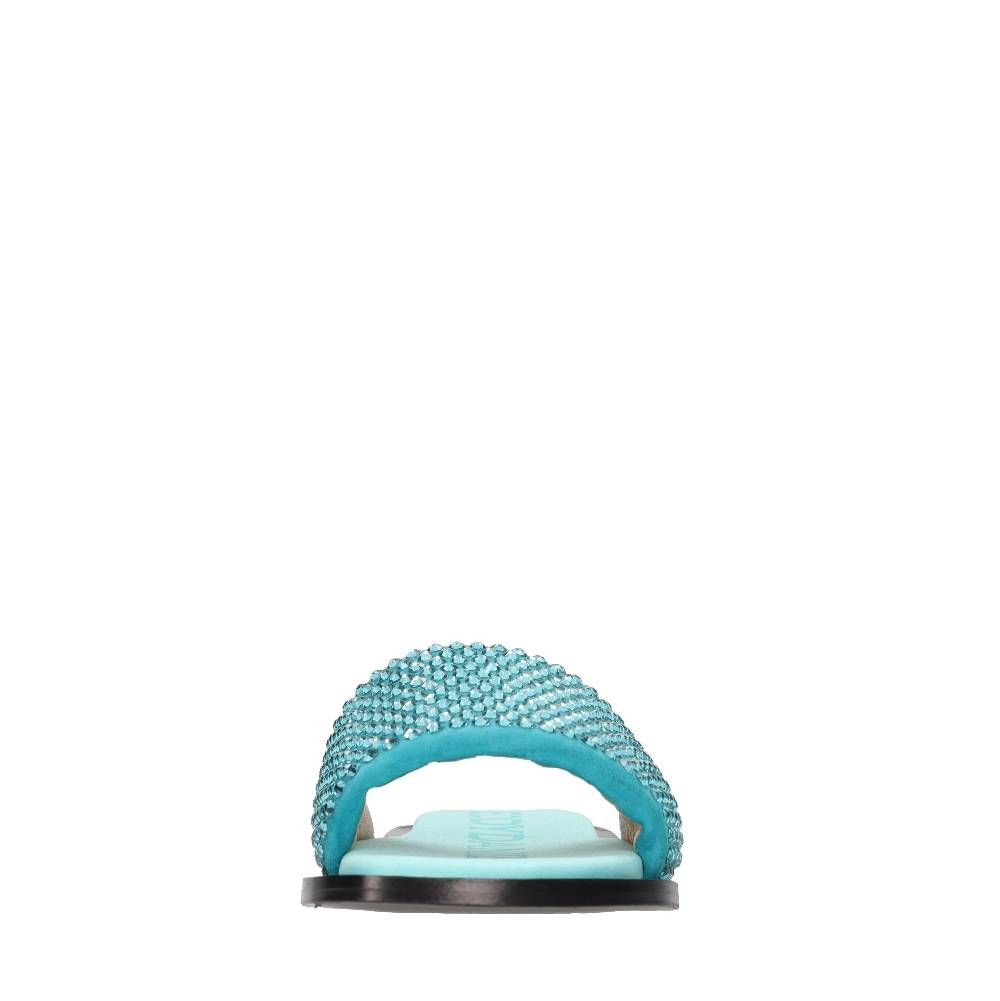 EDDY DANIELE Mules in camoscio e strass Offerte speciali