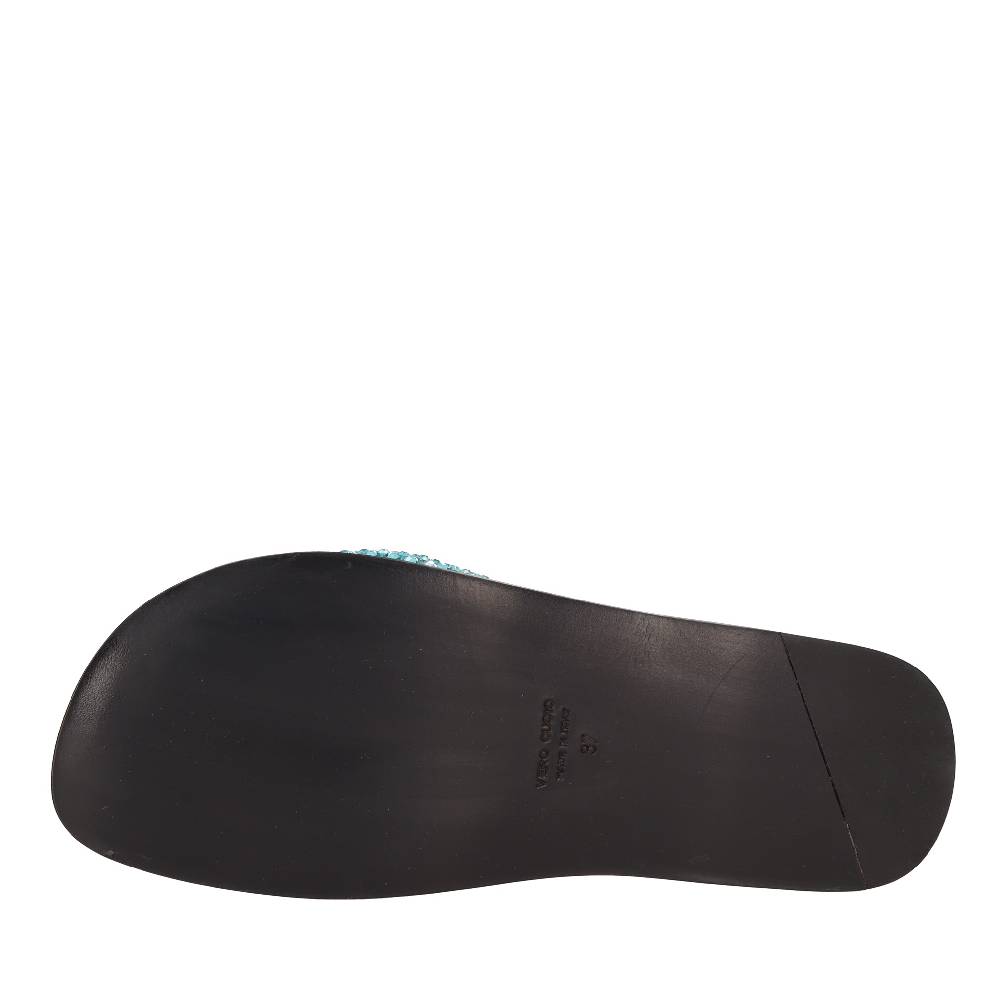 EDDY DANIELE Mules in camoscio e strass Offerte speciali