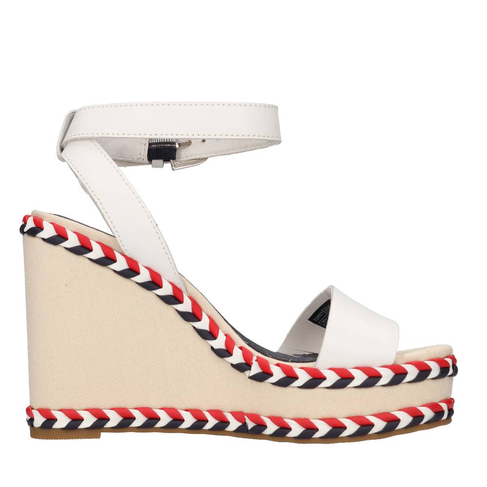 TOMMY HILFIGER Sandali con zeppa in pelle Fino al 55% di sconto