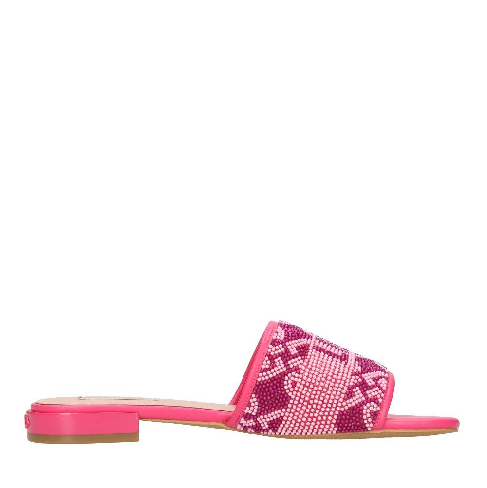 LIU JO Mules in perline ed ecopelle Esporta salva