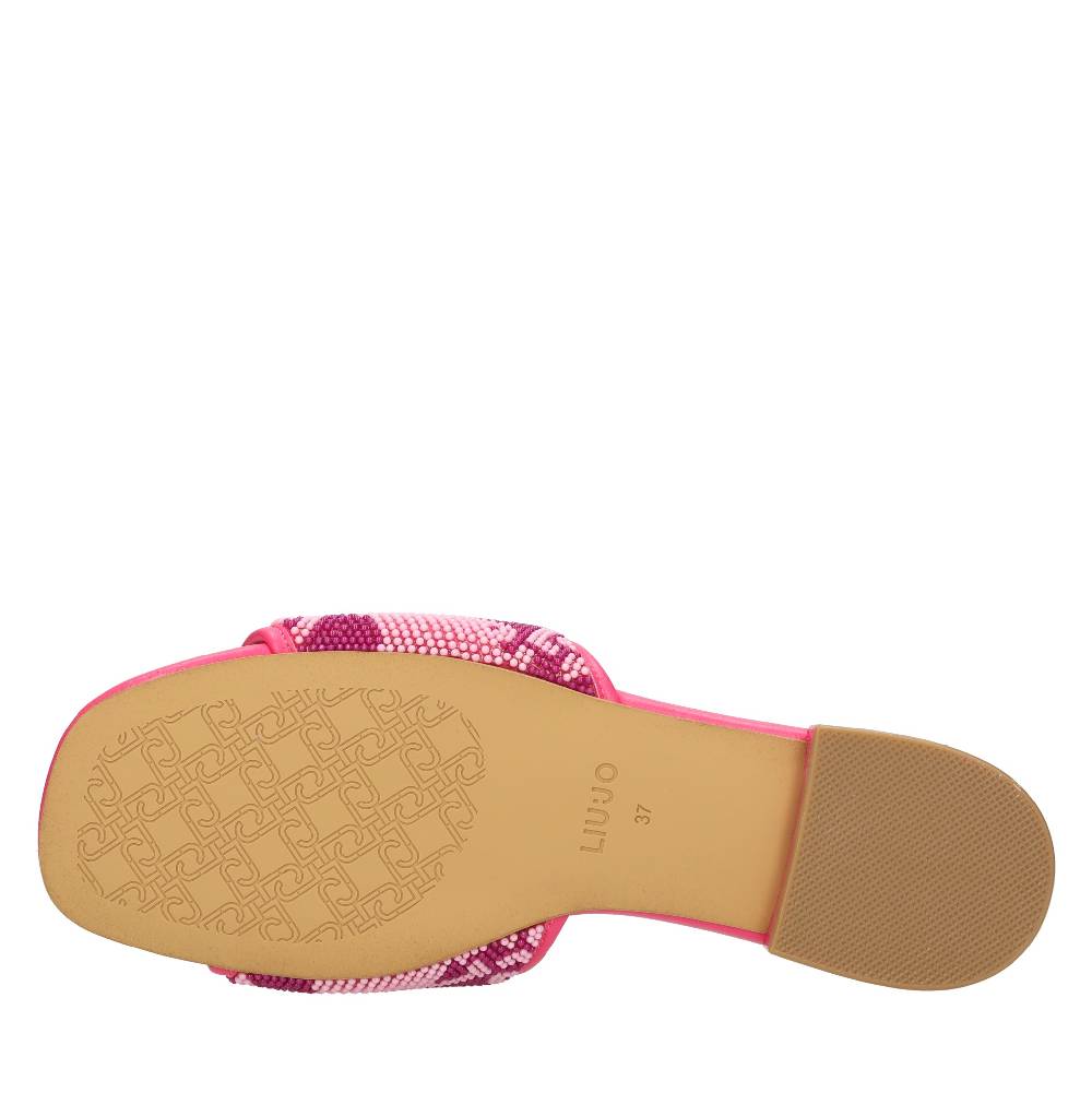 LIU JO Mules in perline ed ecopelle Esporta salva