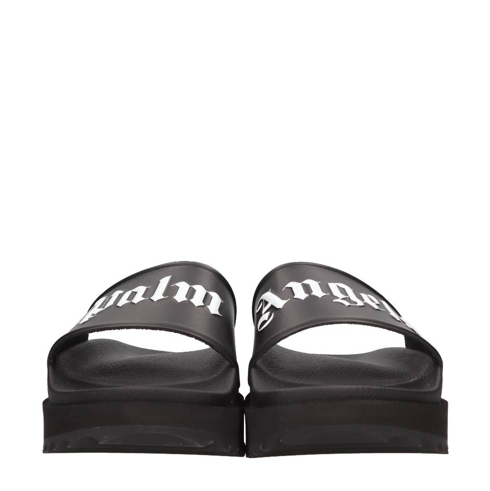 PALM ANGELS Mules in gomma e tessuto Duty-free