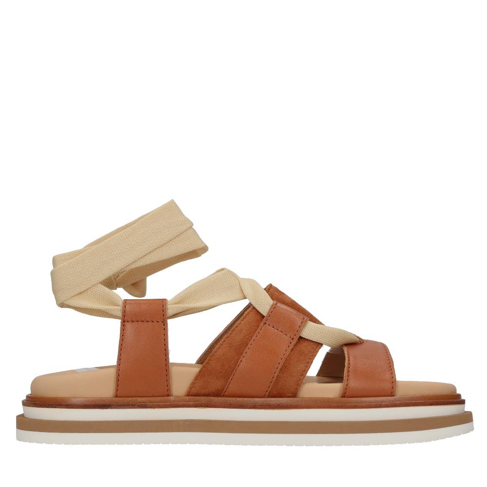 HOGAN Sandali flat in pelle Negozi Online