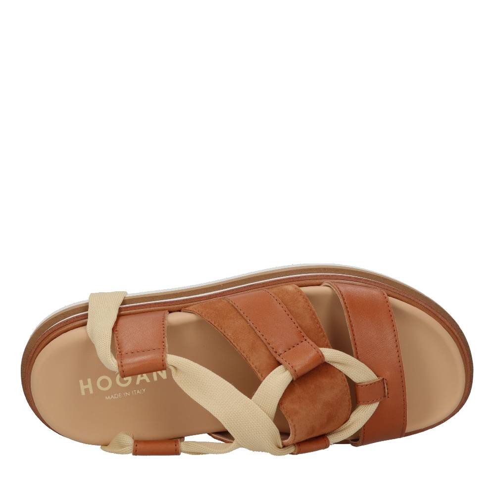 HOGAN Sandali flat in pelle Negozi Online