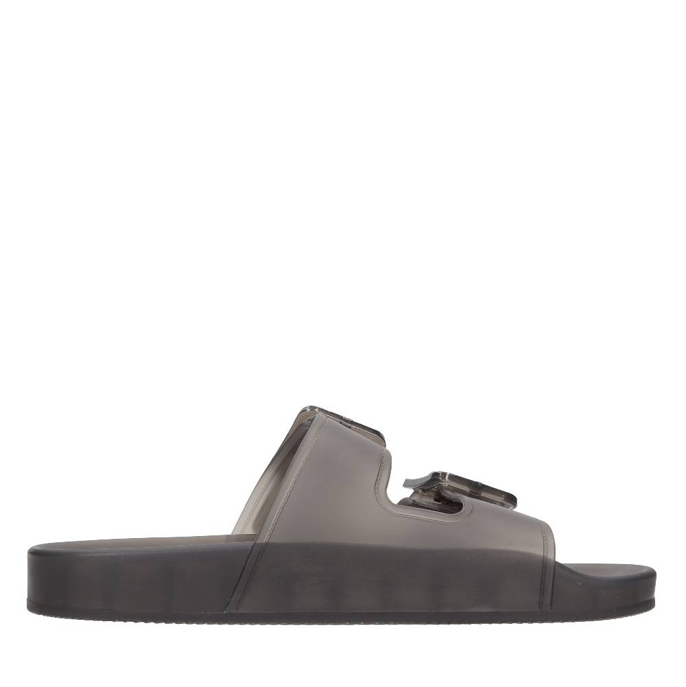 BALENCIAGA Mules in gomma trasparente Convenienza