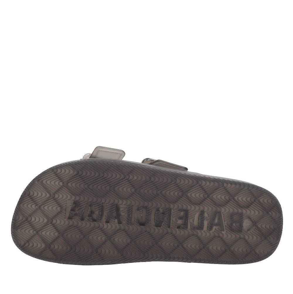 BALENCIAGA Mules in gomma trasparente Convenienza
