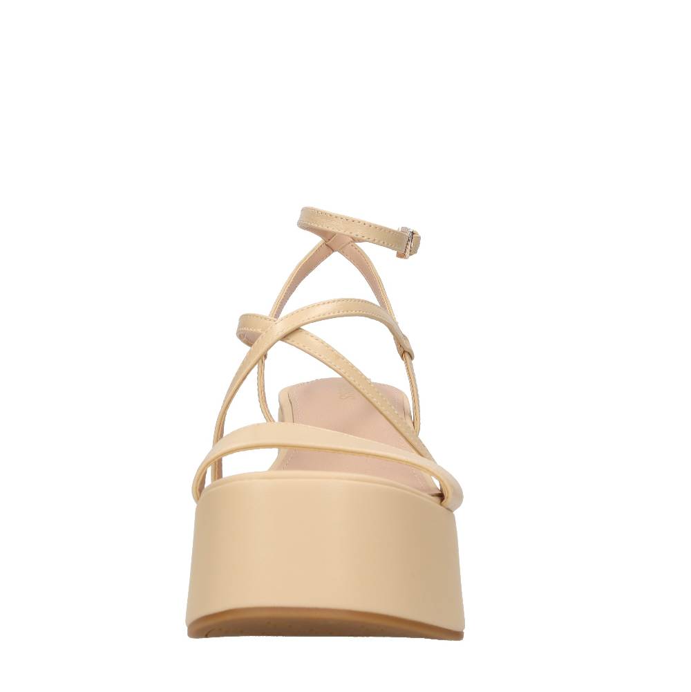 GUESS Sandali con zeppa in pelle Hotsell