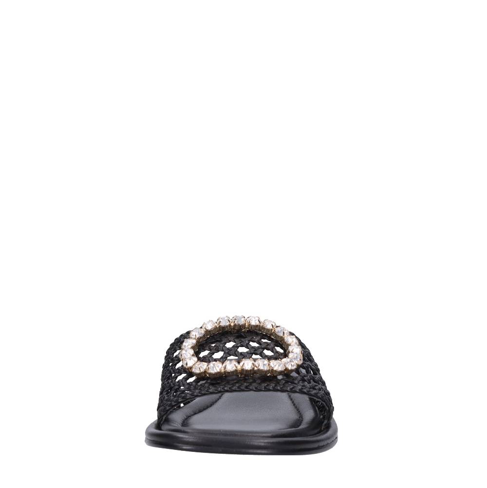 EMANUELLE VEE Mules in pelle Vendita Calda