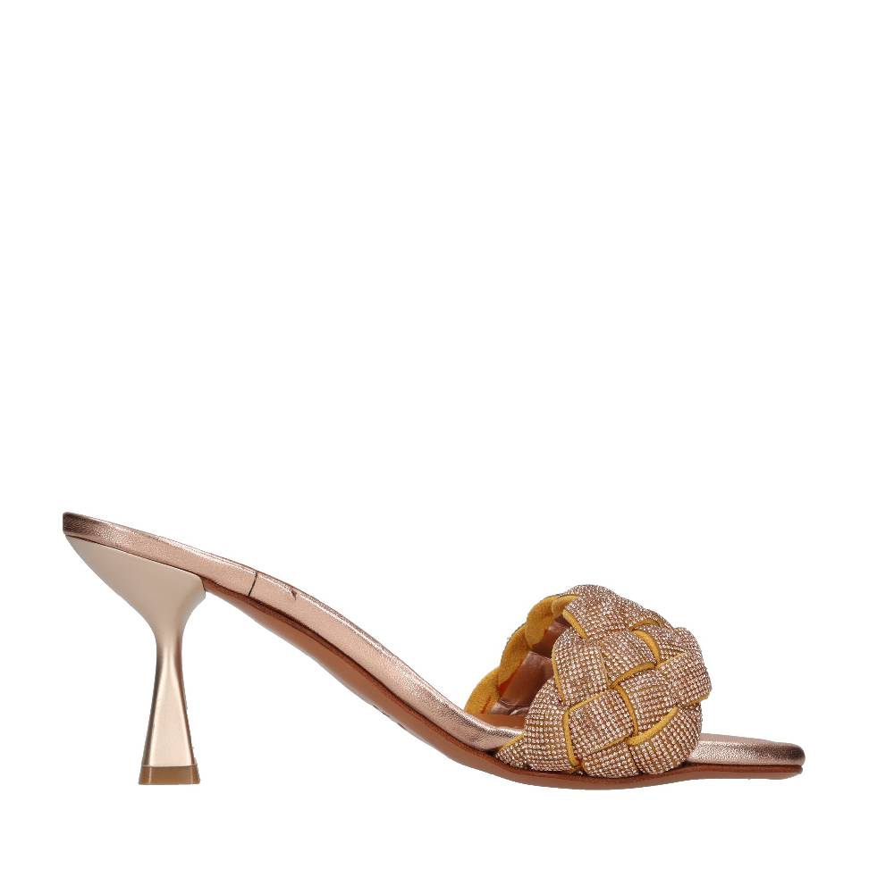 ALBANO Mules in strass Saldi Di Fabbrica