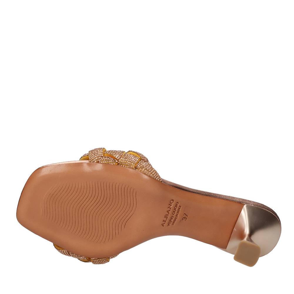 ALBANO Mules in strass Saldi Di Fabbrica