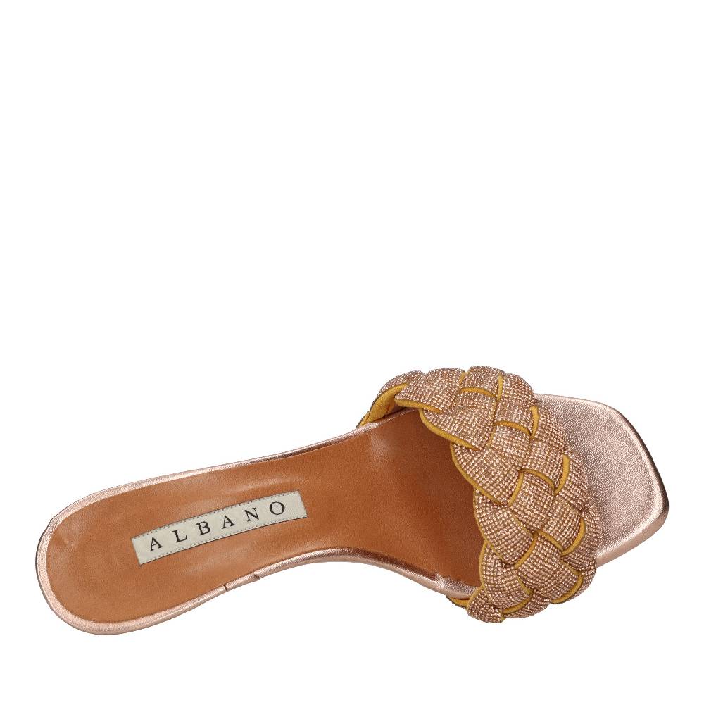 ALBANO Mules in strass Saldi Di Fabbrica
