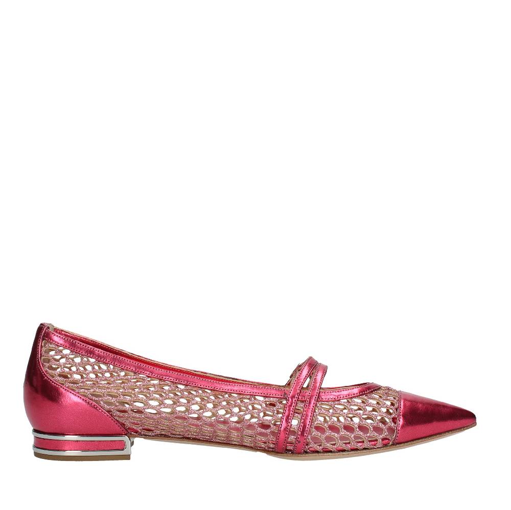 CASADEI Ballerine in pelle e tessuto Offerta natalizia